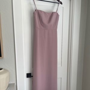 Hayley Paige Dusty Rose Crepe Bridesmaid Dress Style #5950